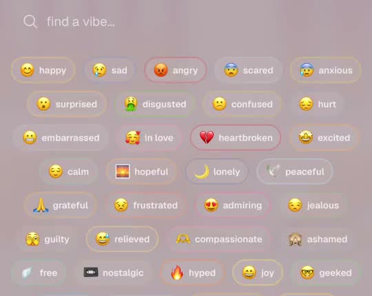 The Resonance emotion picker